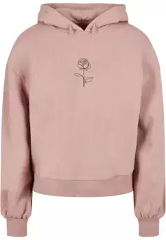 Толстовка Merchcode "Женская женская весенняя толстовка Merchcode - Oversized с капюшоном "Роза", цвет Duskrose