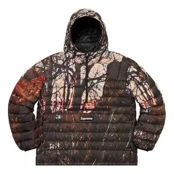 Толстовка micro down half zip hooded pullover 'multi-color' Supreme, мультиколор