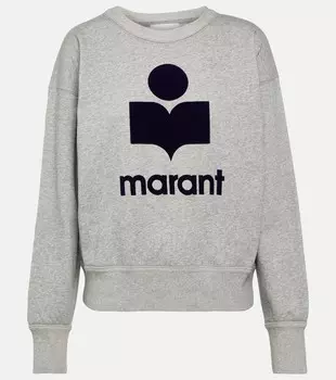 Толстовка moby с логотипом Marant Etoile, серый