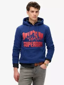 Толстовка mountain rainbow с капюшоном Superdry, цвет Supermarine Navy