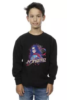 Толстовка Ms Face Fade Marvel, черный
