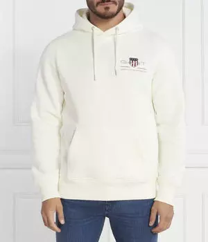 Толстовка мужская Gant с вышивкой, бежевый