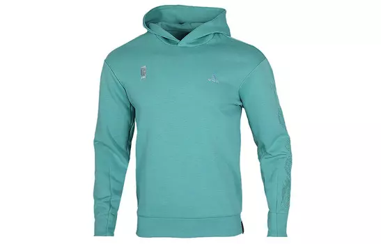 Толстовка мужская изумрудная Adidas, цвет Emerald