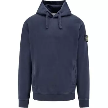 Толстовка мужская темно-синяя Stone Island, темно-синий