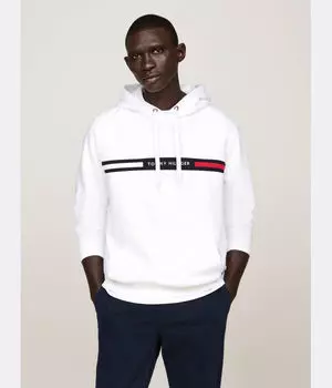 Толстовка мужская Tommy Hilfiger с логотипом, белый