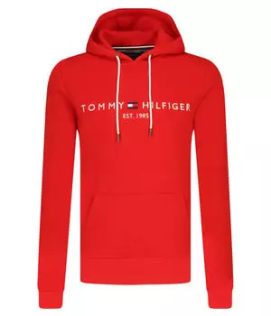 Толстовка мужская Tommy Hilfiger с надписью, красный