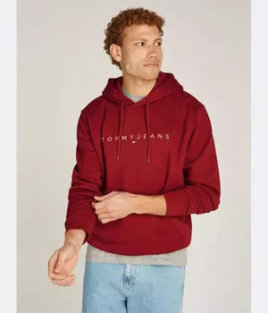 Толстовка мужская Tommy Jeans с логотипом бренда, красный