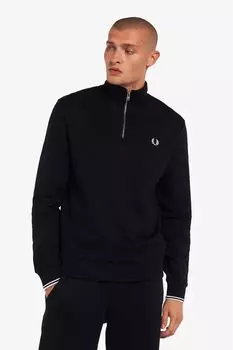 Толстовка на молнии 1/2 Fred Perry, черный