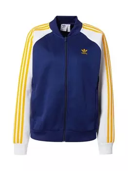 Толстовка на молнии Adidas Adicolor Classics, темно-синий