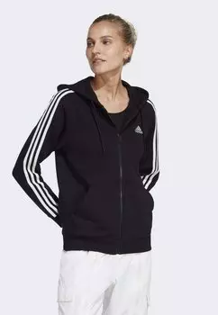 Толстовка на молнии Adidas, черно-белый
