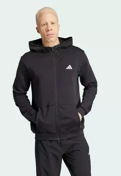 Толстовка на молнии adidas Performance PUMP WORKOUT, черно-белая