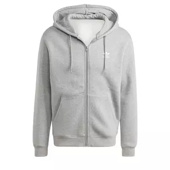 Толстовка на молнии Adidas Trefoil Essentials, светло-серый