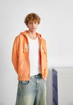 Толстовка на молнии Alpha Industries BASIC ZIP HOODY, цвет tangerine