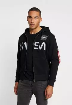 Толстовка на молнии Alpha Industries, черный