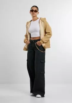 Толстовка на молнии BONDED SHERPA Urban Classics, бежевый