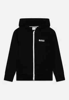 Толстовка на молнии BOSS Kidswear, черный