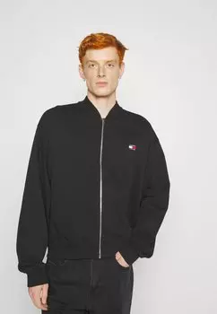 Толстовка на молнии BOXY BADGE BOMBER Tommy Jeans, черный