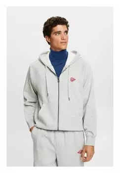 Толстовка на молнии Esprit, светло-серая