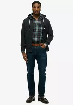 Толстовка на молнии ESSENTIAL Superdry, темно-синий