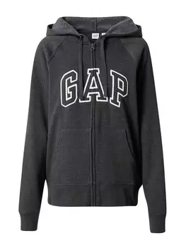 Толстовка на молнии GAP, темно-серый