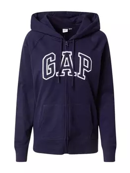 Толстовка на молнии Gap, темно-синий