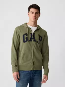 Толстовка на молнии Gap, зеленый