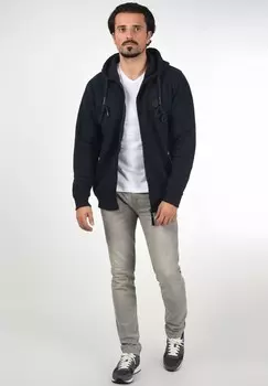 Толстовка на молнии IDBARNHILL INDICODE JEANS, темно-синий