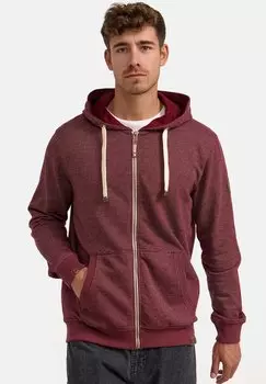 Толстовка на молнии INDICODE JEANS, красный