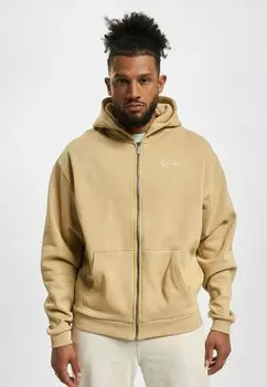 Толстовка на молнии Karl Kani KK CHEST SIGNATURE ESSENTIAL ZI, цвет Light Brown