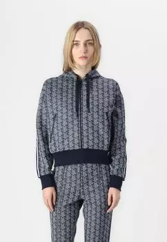 Толстовка на молнии Lacoste, темно-синий