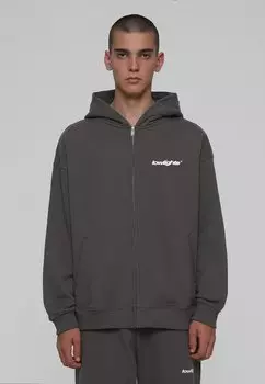 Толстовка на молнии LOW LIGHTS STUDIOS ZIP HOODIE UNISEX, стираный серый