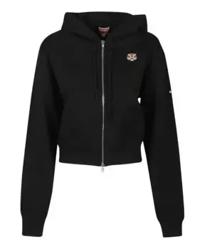 Толстовка на молнии с изображением тигра Kenzo, черный