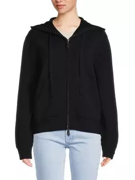 Толстовка на молнии с кулиской Burberry, цвет Charcoal Burnout