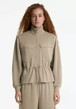 Толстовка на молнии SOFT TOUCH AND POCKETS OYSHO, зеленый