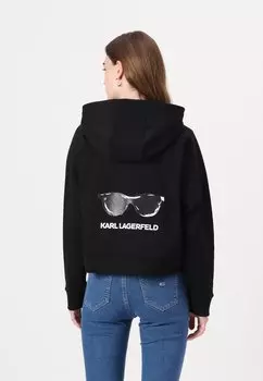Толстовка на молнии SUNGLASSES ZIP UP KARL LAGERFELD, черный