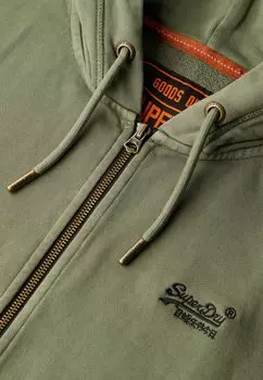 Толстовка на молнии Superdry, зеленый