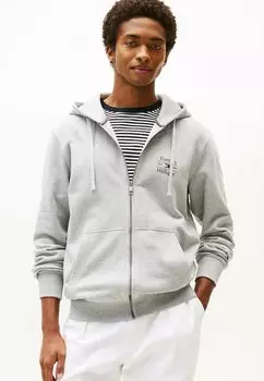 Толстовка на молнии Tommy Hilfiger, серый