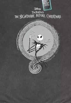 Толстовка NIGHTMARE BEFORE CHRISTMAS JACK AND LOGO Henry Tiger, антрацит