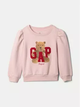 Толстовка обычного кроя 626263 Gap, розовый