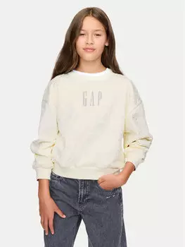 Толстовка обычного кроя 628718 Gap, экрю