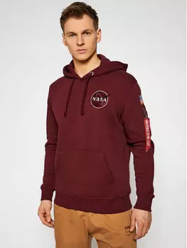 Толстовка обычного кроя Alpha Industries, красный