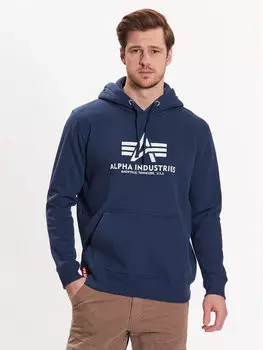 Толстовка обычного кроя Alpha Industries, синий