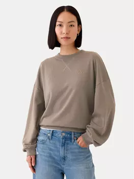 Толстовка обычного кроя Gap, бежевый