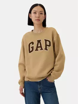 Толстовка обычного кроя Gap, бежевый