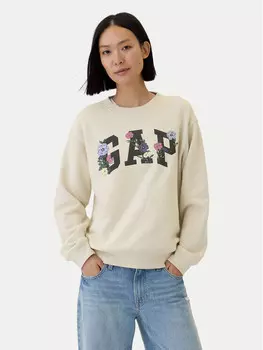 Толстовка обычного кроя Gap, бежевый