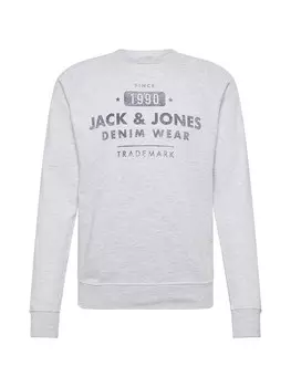 Толстовка обычного кроя JACK & JONES, серый