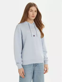 Толстовка обычного кроя Modern Script Graphic WW0WW43842 Tommy Hilfiger, голубой