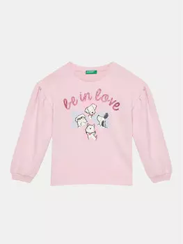 Толстовка обычного кроя United Colors Of Benetton, розовый