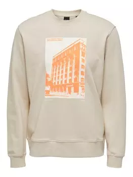 Толстовка Only & Sons Frankie, бежевый