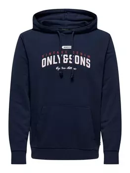 Толстовка Only & Sons LENNY, темно-синий